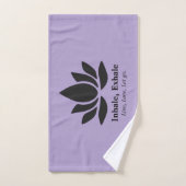 静謐なロータス：インヘール、エクヘールのインスピレーション バスタオルセット (ハンドタオル)