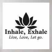 静謐なロータス:インヘール、エクヘールのインスピレーション ポスター (正面)