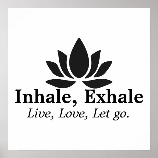 静謐なロータス:インヘール、エクヘールのインスピレーション ポスター (正面)