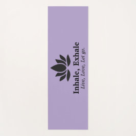 静謐なロータス：インヘール、エクヘールのインスピレーション ヨガマット