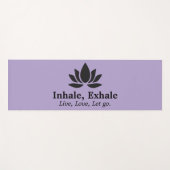 静謐なロータス：インヘール、エクヘールのインスピレーション ヨガマット (正面(横))