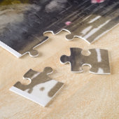 静謐な京都ジャパン水彩画 | ジグソーパズル (側面)