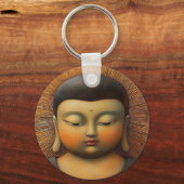 静謐な仏 キーホルダー (正面)