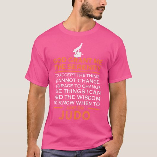 静謐な勇気と柔道技 Tシャツ (正面)