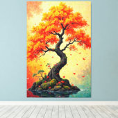 静謐な反射 キャンバスプリント (インサイチュ (ウッドフロア))