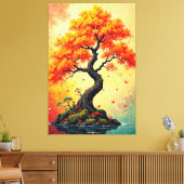 静謐な反射 キャンバスプリント (インサイチュ (リビング))