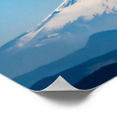 静謐な眺め：鎌倉山の富士ビーチ ポスター (角)