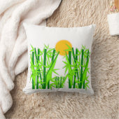 静謐な竹角枕 クッション (ブランケット)