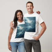 🌊 静謐の海:波乱を超えた涅槃 Tシャツ (ユニセックス)