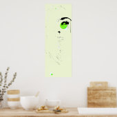 静電気で泣き出した ポスター (キッチン)