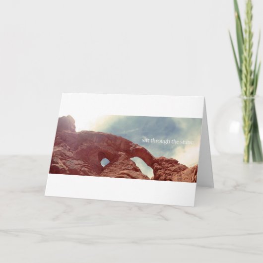 静電気を通り抜ける カード (正面)