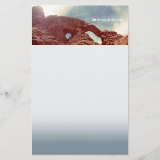 静電気を通り抜ける 便箋 (正面)