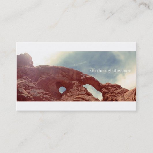 静電気を通り抜ける 名刺 (正面)