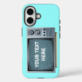 静電気画面のヴィンテージテレビ Case-Mate iPhoneケース (裏面)