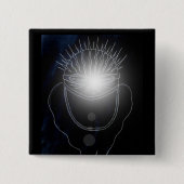 静電気 缶バッジ (正面)