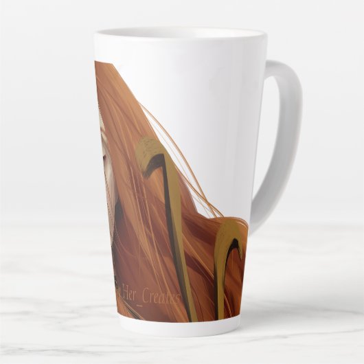 静 カフェラテマグ (右アングル)