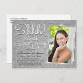 静!サプライズシルバー誕生日パーティーの写真 ポストカード (正面/裏面)