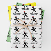 非おもしろいパーソナライズされた教派クリスマス ラッピングペーパーシート (インサイチュ)