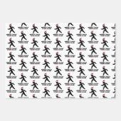 非おもしろいパーソナライズされた教派クリスマス ラッピングペーパーシート (正面)