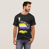 非おもしろいBinosaur Enby Genderqueer非バイナリ Tシャツ (正面フル)