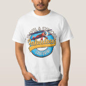 非の打ちどころのないサントリーニ島の旅をしよう Tシャツ (正面)