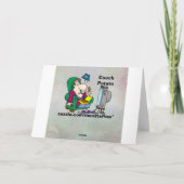 非アクティブな衣服グリーティングカード カード (裏面)