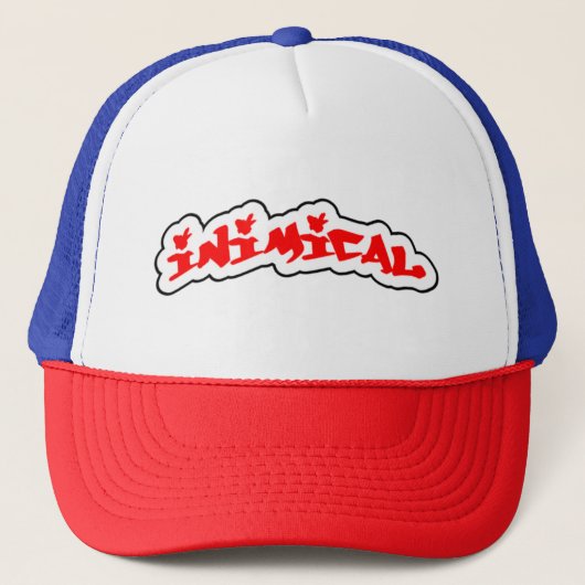 非イミクラシックカルラベルウッズグラフィティ キャップ (正面)