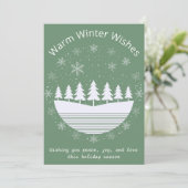 非エレガント教派的ミントグリーンホリデーカード シーズンカード (スタンド正面)
