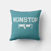 非ジムストップモチベーションフード付きスウェットシャツTシャツ クッション (裏面)