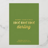 非スタイリッシュ写真ホー!ホー!ホー!ダーリン 箔シーズンカード (正面)