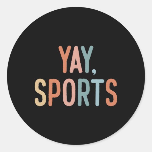 非スポーツファンゴースポーツヤスポーツ ラウンドシール (正面)