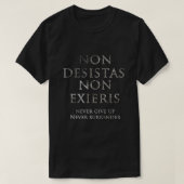 非デシスタス非存在 Tシャツ (デザイン正面)