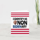 非バイデン氏アリーおもしろい誕生日カード サンキューカード (正面)