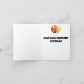 非バイデン氏アリーおもしろい誕生日カード サンキューカード (内部)