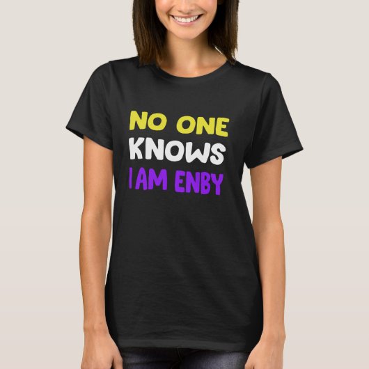 非バイナおもしろいリおよびトランスジェンダー2 Tシャツ (正面)