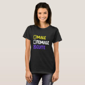 非バイナおもしろいリおよびトランスジェンダー4 Tシャツ (正面フル)