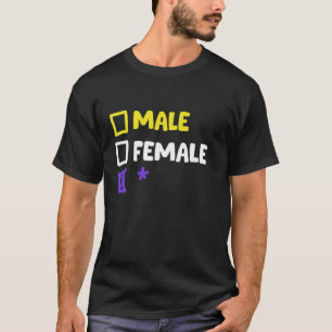 非バイナおもしろいリーおよびトランスジェンダー Tシャツ
