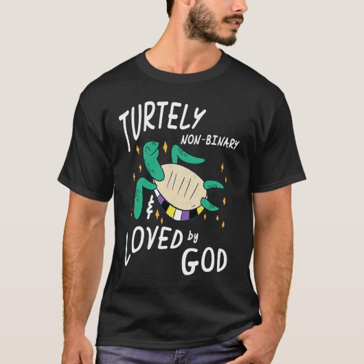 非バイナおもしろいリEnby Genderqueer非バイナリ Tシャツ (正面)