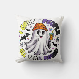 非バイナリおかしなハロウィーン – I幽霊の人々 クッション