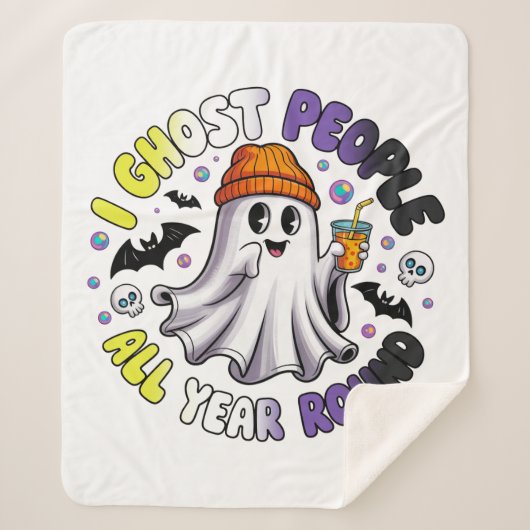 非バイナリおかしなハロウィーン – I幽霊の人々 シェルパブランケット (正面)
