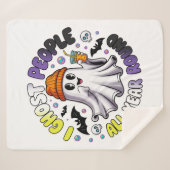 非バイナリおかしなハロウィーン – I幽霊の人々 シェルパブランケット (正面(横))