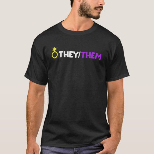 非バイナリおよびトランスジェンダー Tシャツ (正面)
