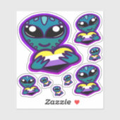 非バイナリおよび誇りを持ったエイリアンスタンプ シール (シート)