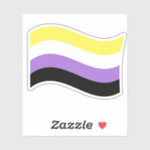 非バイナリなびくフラグ シール (シート)