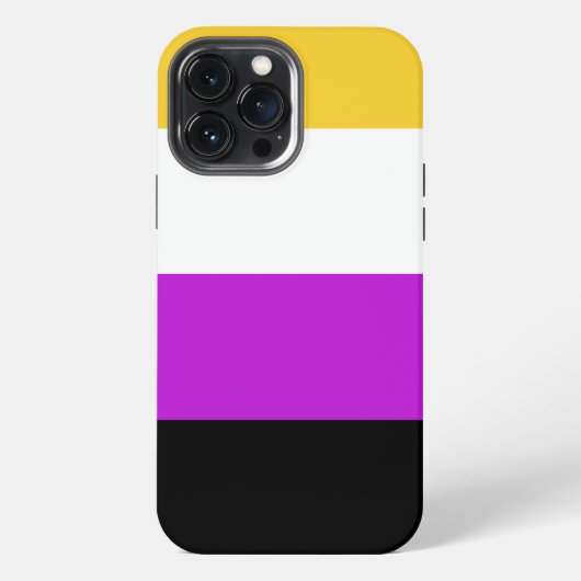 非バイナリカラーフラグCase-Mate iPhoneケース iPhone 13 Pro Maxケース (裏面)
