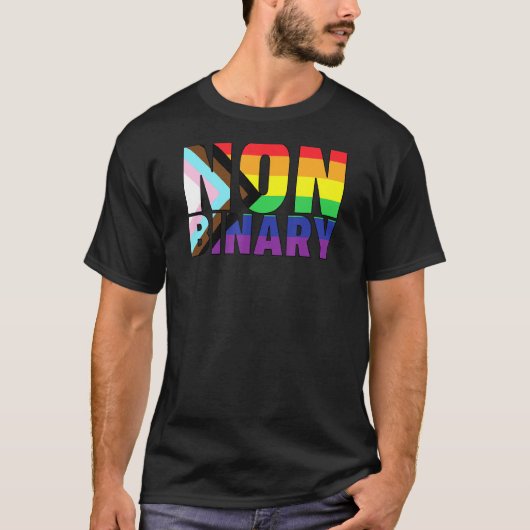 非バイナリトランスジェンダー代名詞ノンバイナリLgbtqia Tシャツ (正面)