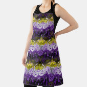 非バイナリドラゴンダマスク – 非バイナリプライドフラグ エプロン (インサイチュ)