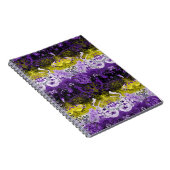 非バイナリドラゴンダマスク – 非バイナリプライドフラグ ノートブック (右側)