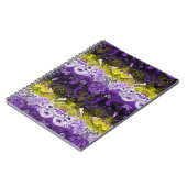 非バイナリドラゴンダマスク – 非バイナリプライドフラグ ノートブック (左側)