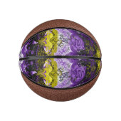 非バイナリドラゴンダマスク – 非バイナリプライドフラグ ミニバスケットボール (正面)